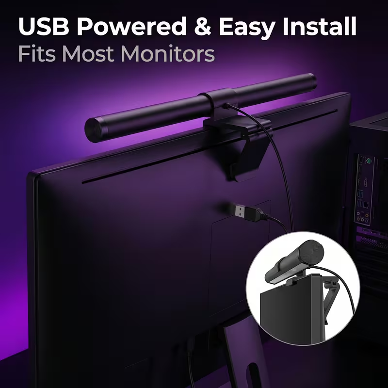 Desk Setup Light - Barra Luminosa LED per Monitor con