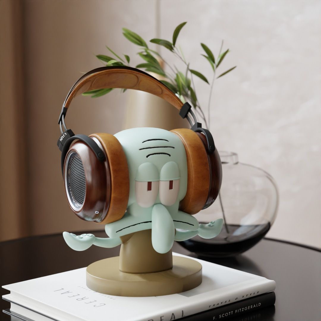 Headphone Hook Under - SpongeBobs SquarePants Squidward Cartoon Supporto per