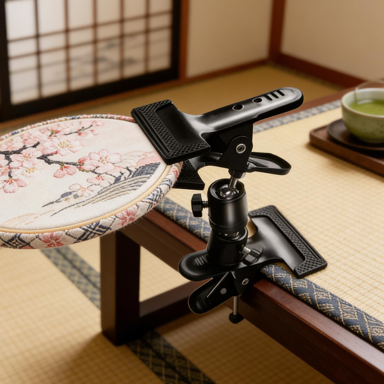 Desk Setup Equipment - Supporto per Ricamo Robusto e Regolabile,