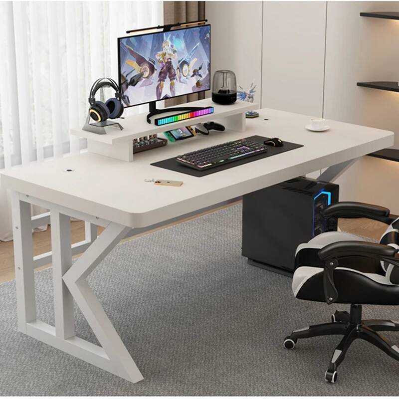 Desk Setup Monitor And Laptop - Tavolo da scrivania da gioco a
