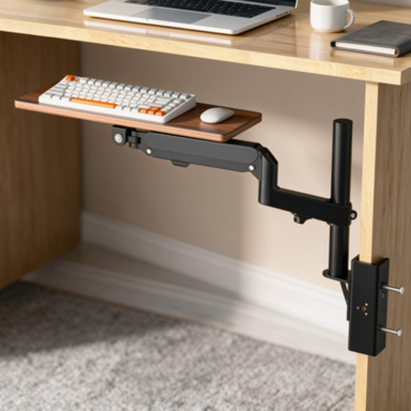 Ergonomic Desk Setup Keyboard - Vassoio Porta Tastiera Salvaspazio da Scrivania,