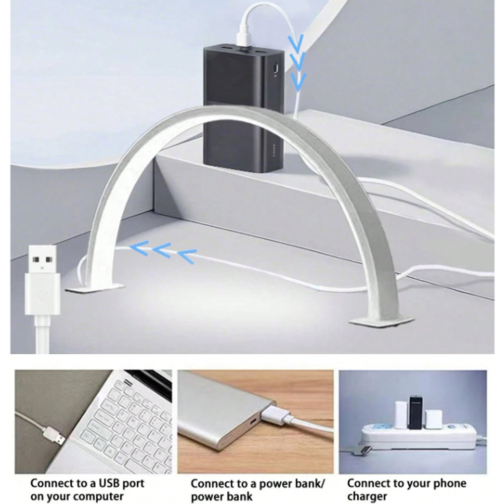 Desk Setup Equipment - Lampada per unghie 40/66CM con luce