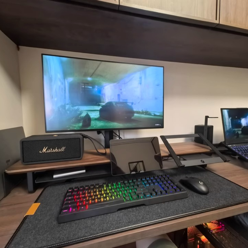 Desk Setup Monitor And Laptop - Supporto per monitor modulare Supporto da