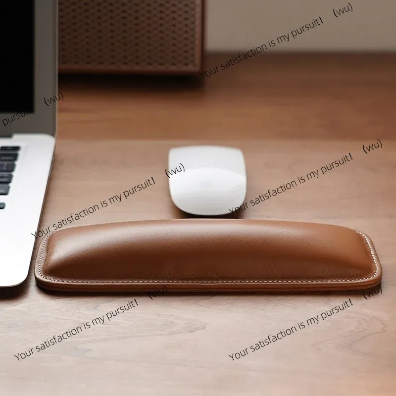 Ergonomic Desk Setup Keyboard - ZOCI-Resto per polso in vera pelle