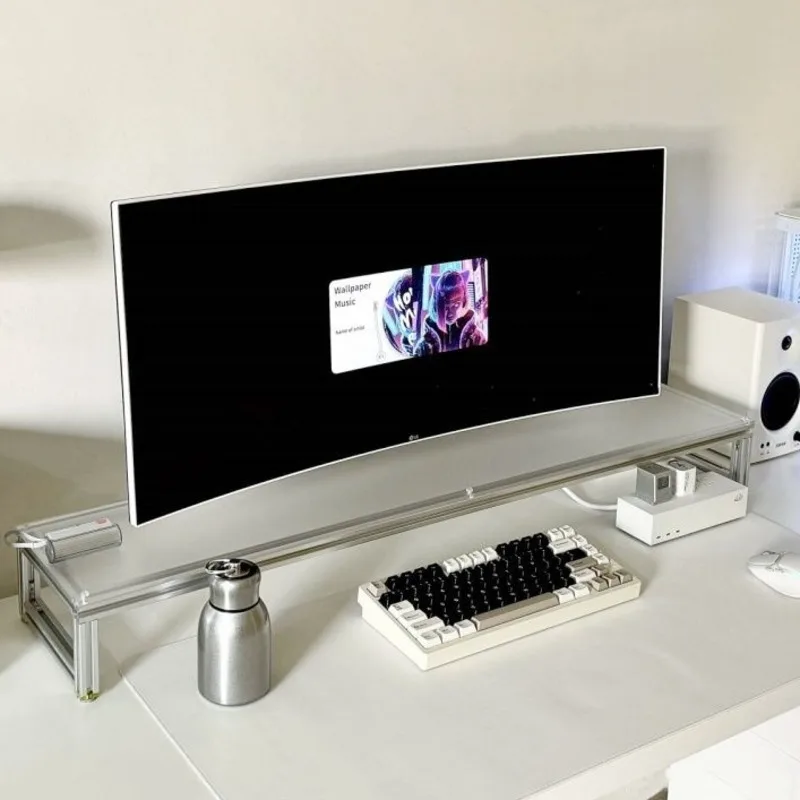 Desk Setup Monitor And Laptop - Supporto per monitor in alluminio Riser