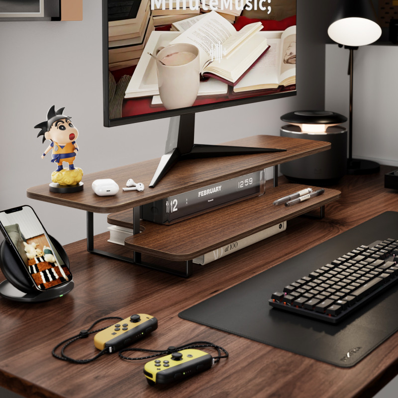 Supporto per Monitor in Legno  - Desk Setup Monitor And Laptop recensione e prezzo