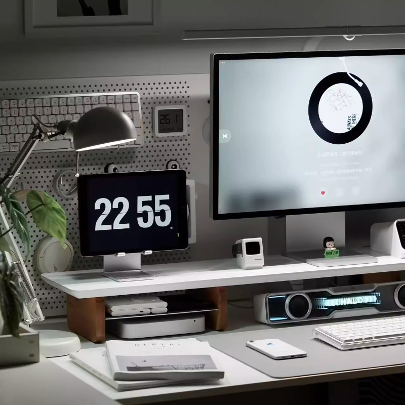 Supporto per monitor moderno S - Desk Setup Monitor And Laptop recensione e prezzo