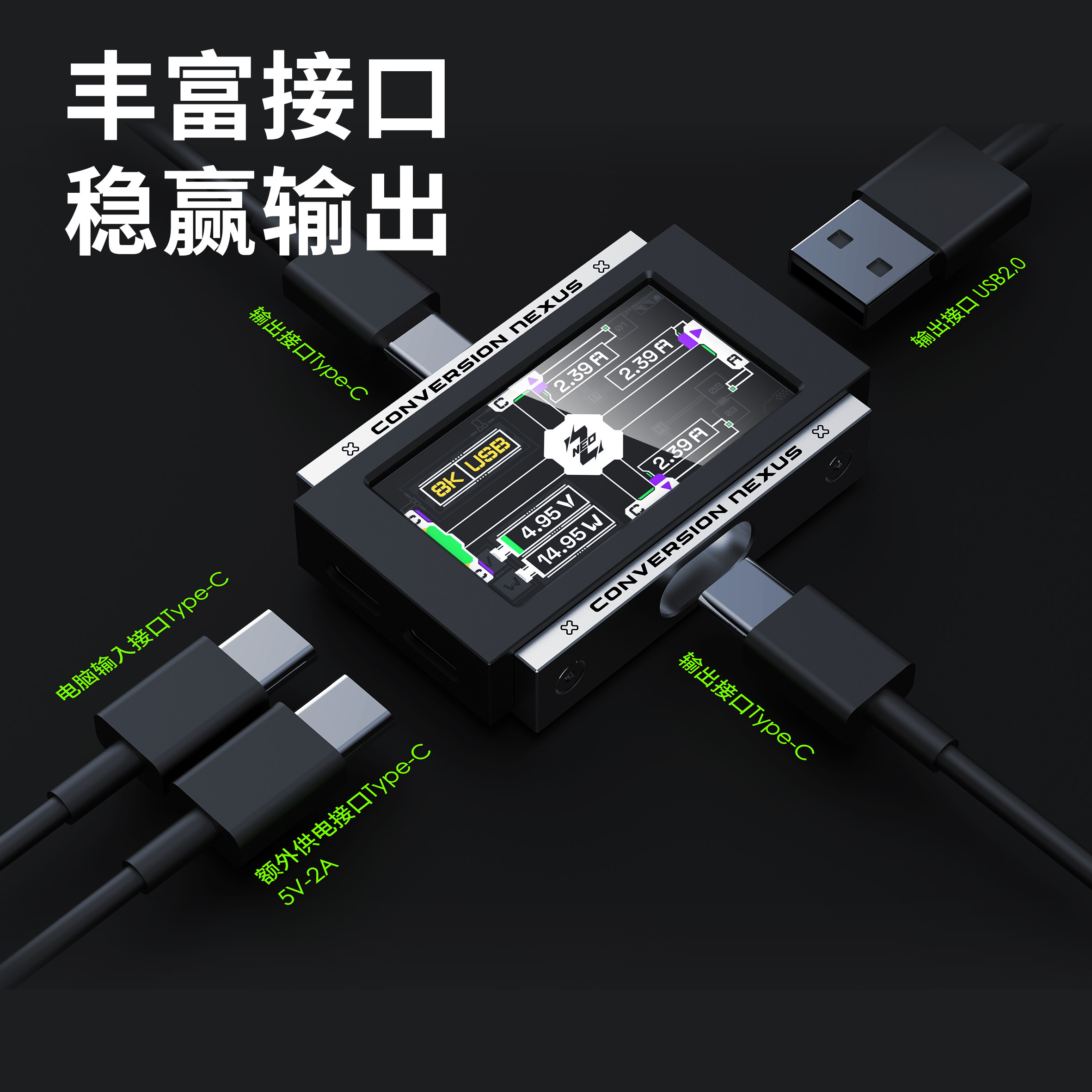 Hub USB da Gaming 2-in-3-out c - Desk Setup For 2 Laptops recensione e prezzo