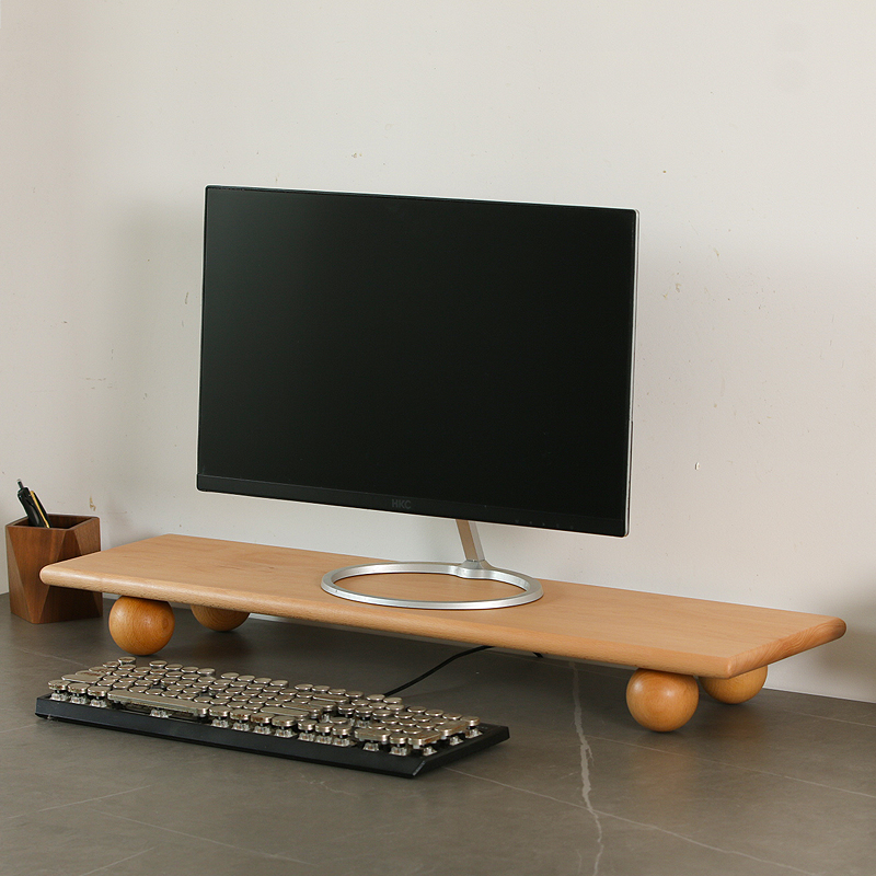 Supporto per monitor in legno  - Desk Setup Monitor And Laptop recensione e prezzo