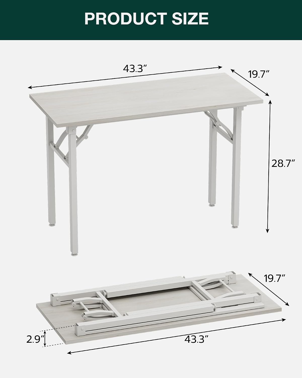 Frylr Piccola scrivania pieghe - Desk Setup For 2 Laptops recensione e prezzo