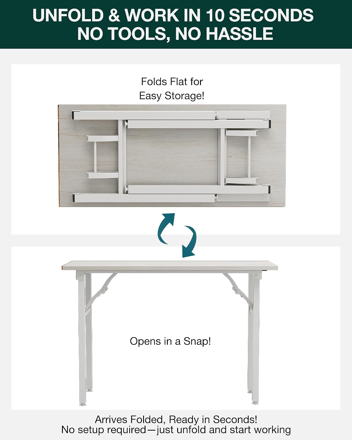 Frylr Piccola scrivania pieghe - Desk Setup For 2 Laptops recensione e prezzo