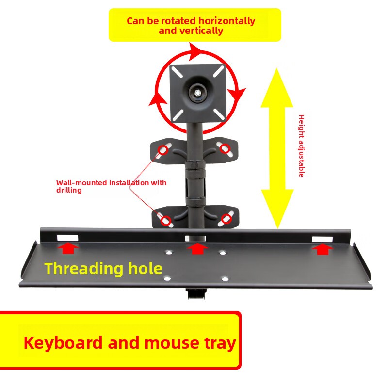 Supporto da Parete Regolabile  - Ergonomic Desk Setup Keyboard recensione e prezzo