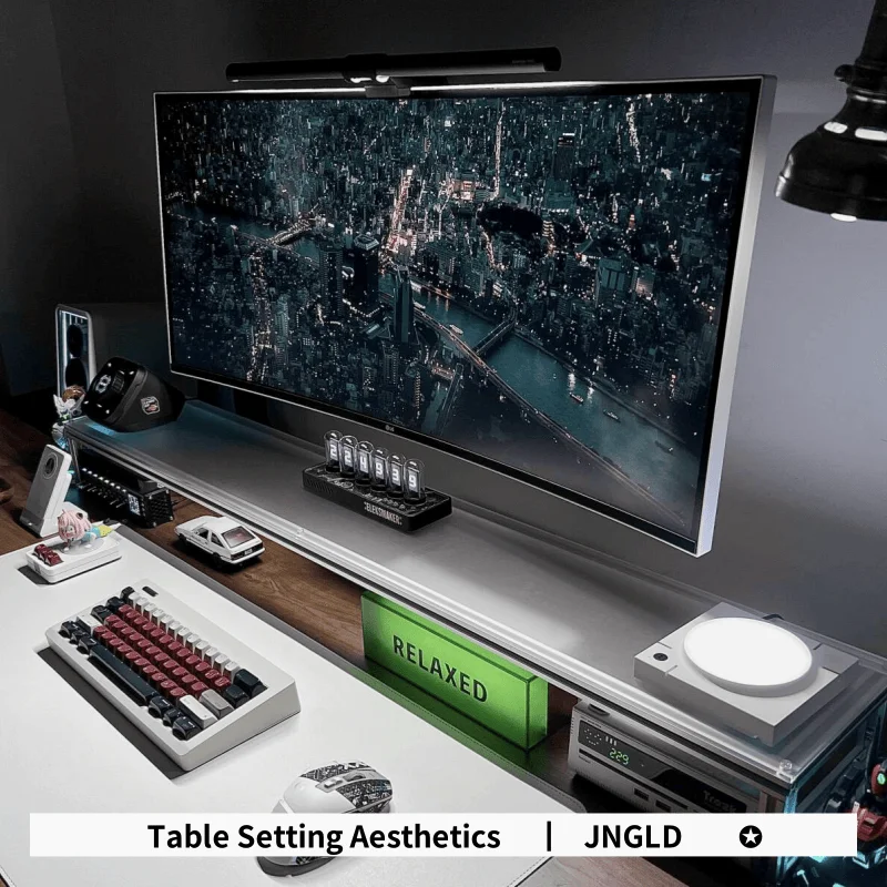 Supporto per monitor in allumi - Desk Setup Monitor And Laptop recensione e prezzo